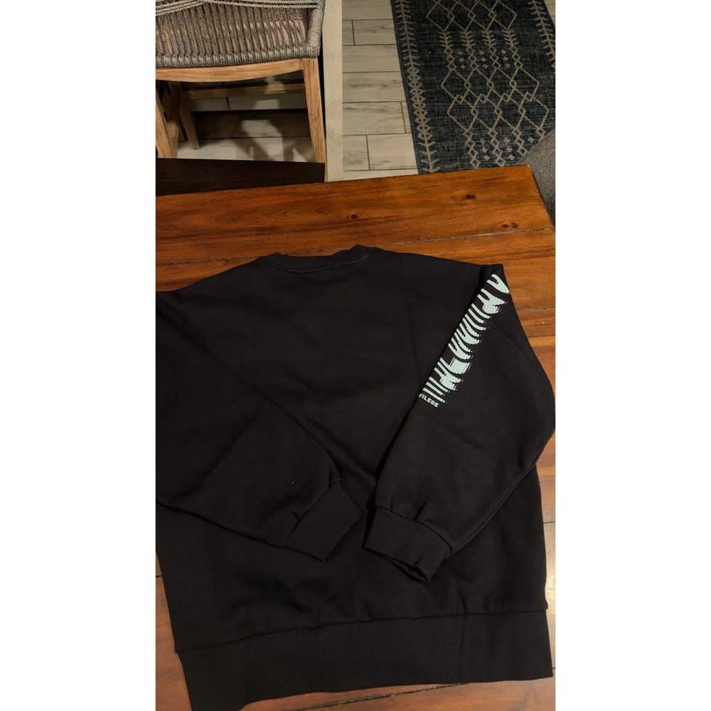 LSKD Static Oversized Sweater Black Skyride M USWE01735 Pullover Sweatshirt NEW - Picture 13 of 16